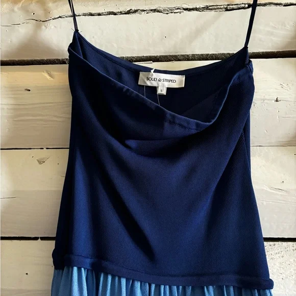 NWT Strapless Soglio Dress Solid & Striped - Picture 8 of 10